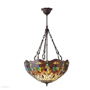 Lampa do salonu wisząca Interiors Dragonfly- Tiffany