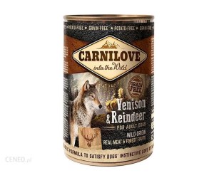 Karma bezzbożowa dla psów Carnilove Wild Meat Venison & Reindeer Adult (400g)