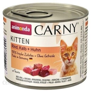 Mokra karma dla kota z cielęciną i kurczakiem- Animonda Carny Kitten
