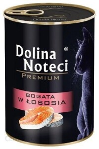 Mokra karma dla kota z łososiem- Dolina Noteci