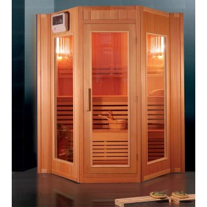 Sauna Metalowiec Sucha Fińska F3 3-Osobowa 175X160Cm Komplet