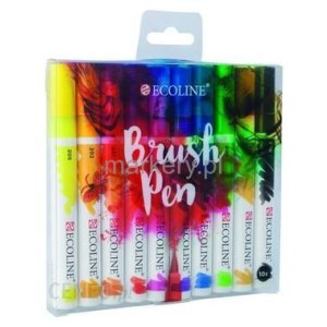 Markery Ecoline Brush Pen - 10 sztuk