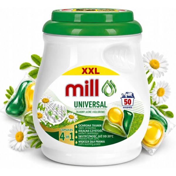 Mill Professional Kapsułki do prania Uniwersalne 50 szt.