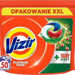 Vizir Platinum Pods + Fairy Effect Kapsułki do prania 50 szt.