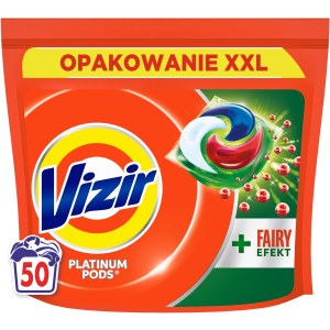 Vizir Platinum Pods + Fairy Effect Kapsułki do prania 50 szt.