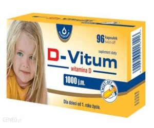 Witamy dla dzieci D-Vitum Witamina D 1000j.m.