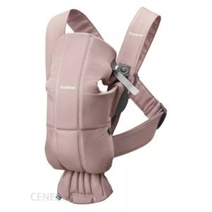 Nosidełko dla niemowlęcia BabyBjorn – MINI Cotton (pudrowy róż)