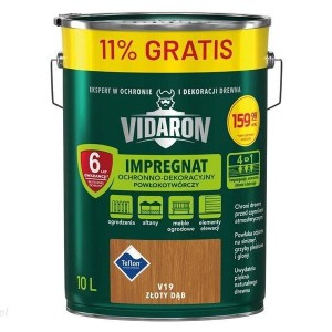 Vidaron Impregnat Ochronno-Dekoracyjny V19 Złoty Dąb 10 l
